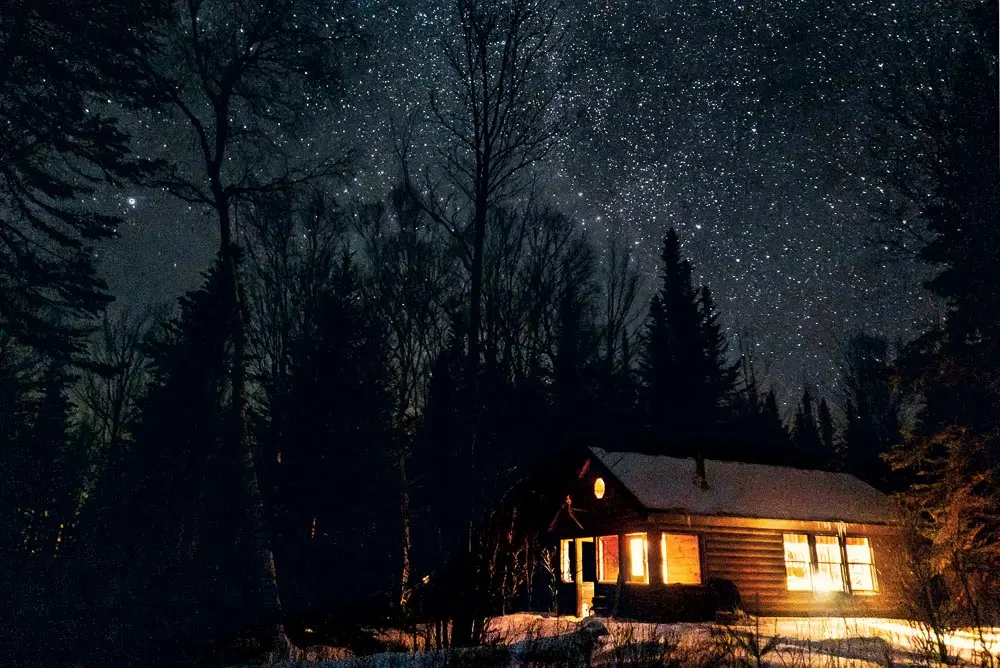 Wendy Weiger's winterized cabin on First Roach Pond
