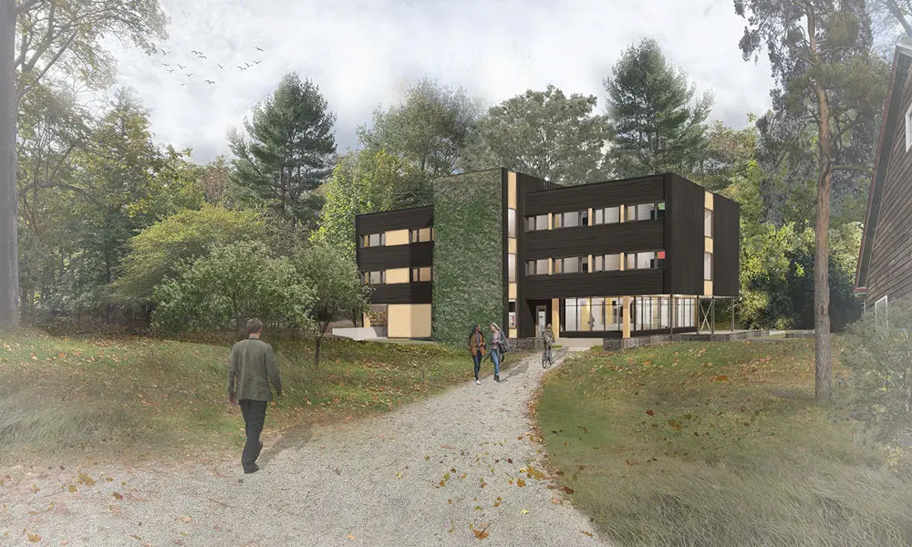 46-bed dorm built to Passive House energy-efficiency standards at College of the Atlantic
