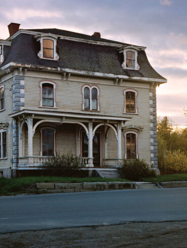 The Second Empire Treat/Peirce mansion on the corner of Route 1A and Loggin Road in Frankfort, Maine