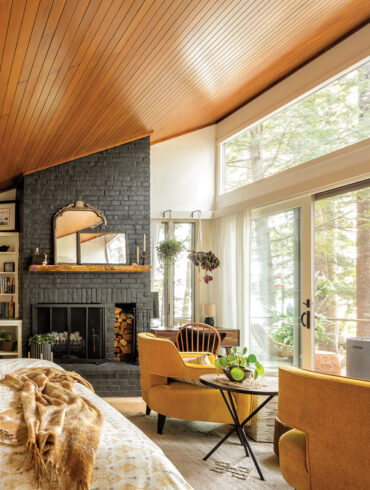 Beth Millar and Steve Miller’s Lovell bedroom and deck feature front-row seats on Kezar Lake.