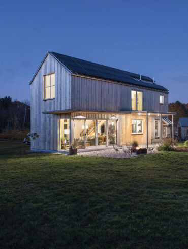 A modest 1,100 square feet and sporting Maine-milled cedar siding and rooftop solar panels, this York home, designed by Portland’s Caleb Johnson Studio, embodies several Pretty Good House principles.