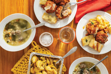 Lake & Co.’s wedding soup, meatballs, and mac and cheese make for one heck of a comfort-food spread.