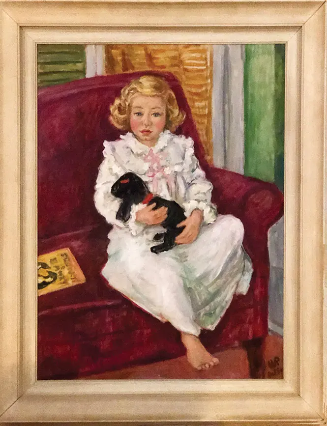 Waldo Peirce portrait of a little girl