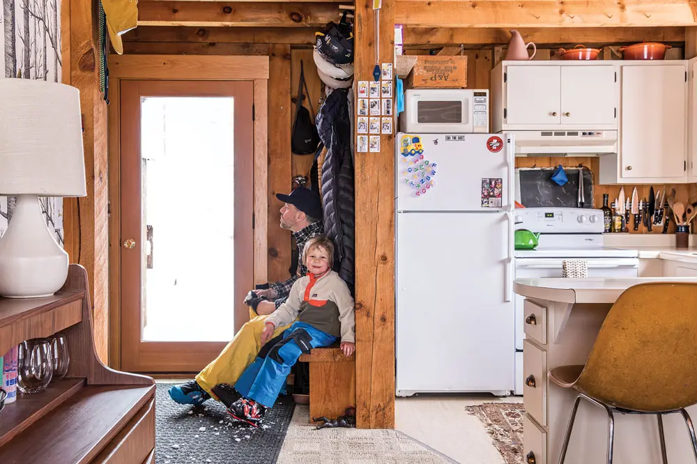 kitchen in 1970s condo in Sugarloaf’s Birchwood development