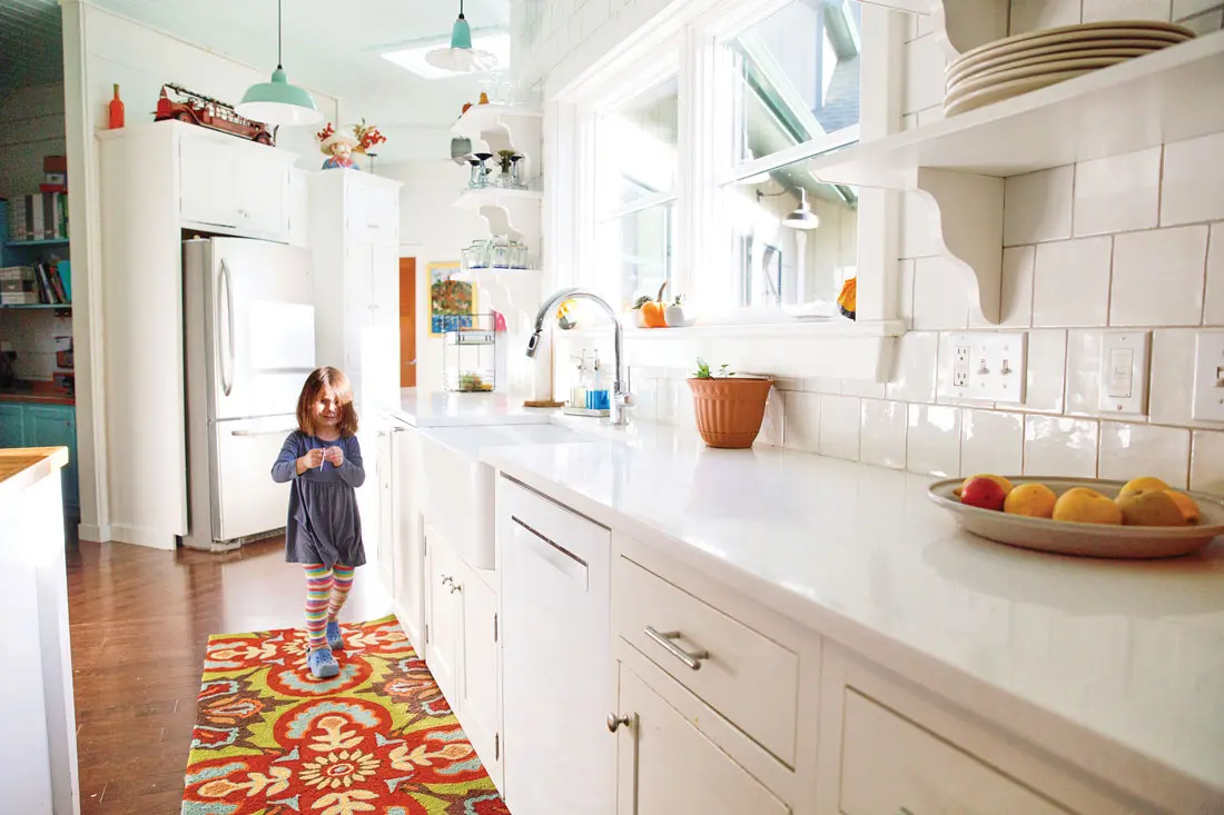 bright white kitchen