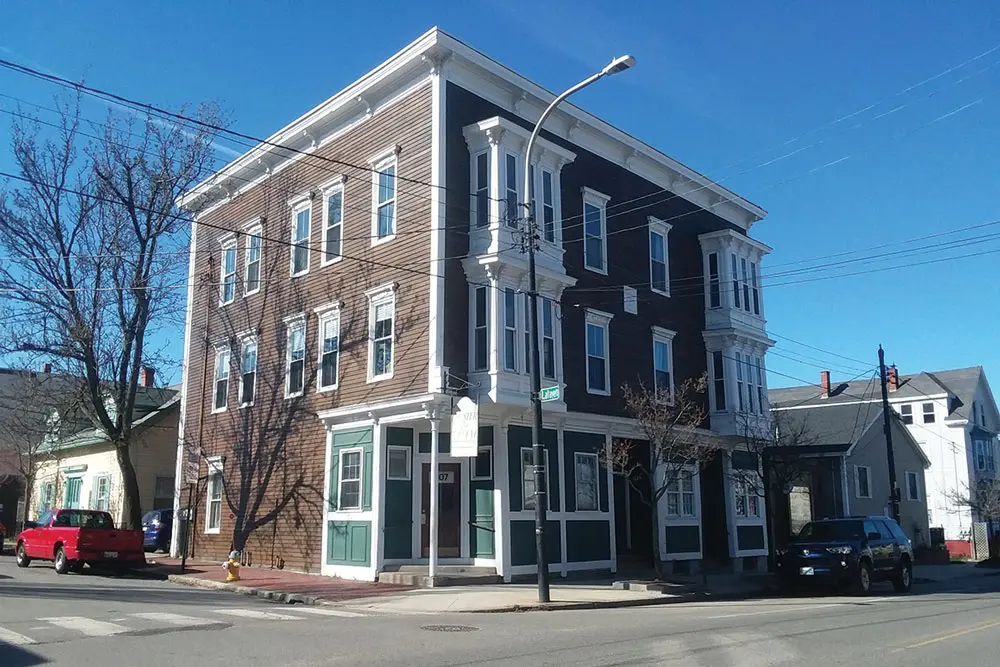 The Munjoy Block, on Munjoy Hill, in Portland, Maine