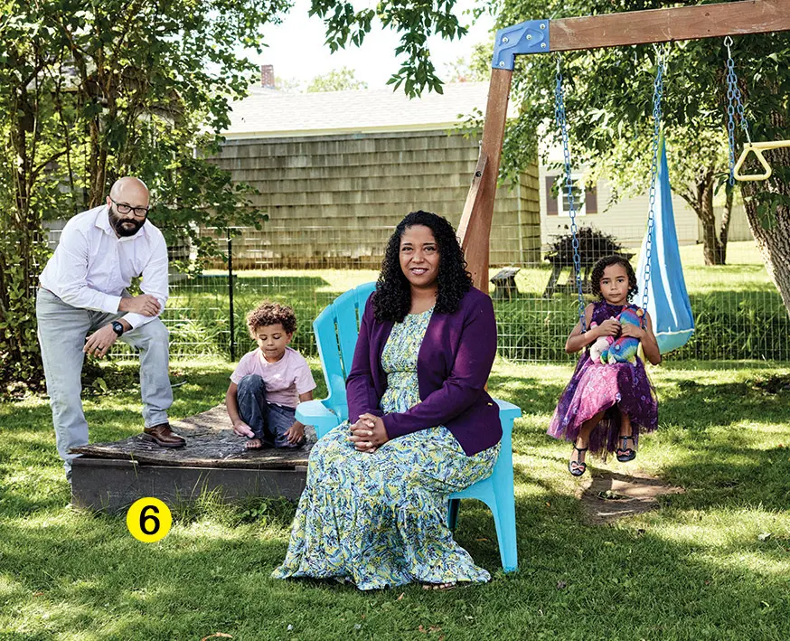 A Children's Author's Stopgap Study Samara Cole Doyon and family in the backyard