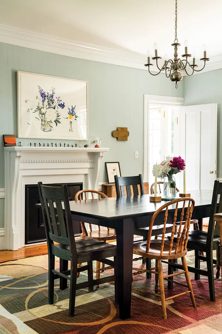 Greta Van Campen and Mike Silverstein's Thomaston dining room