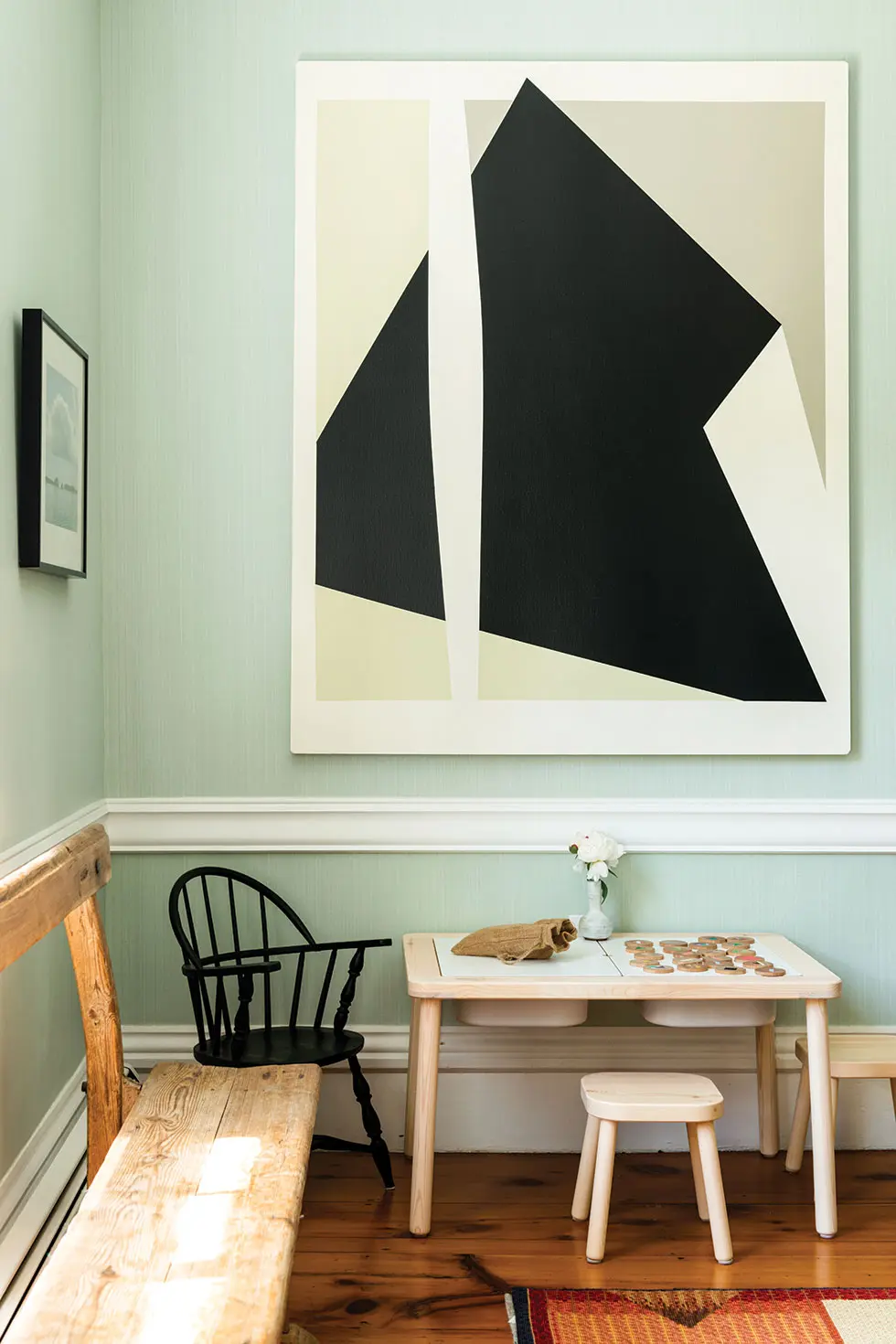 The kids' table in the dining room
