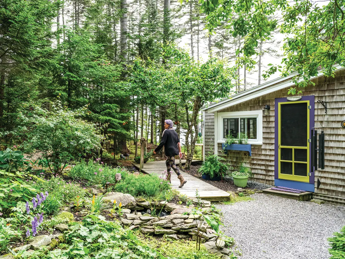 Donna Roggenthein's cottage faces Bremen Long Island, where decades ago Roggenthein, on a vacation with her first husband, vowed to make Maine her home.