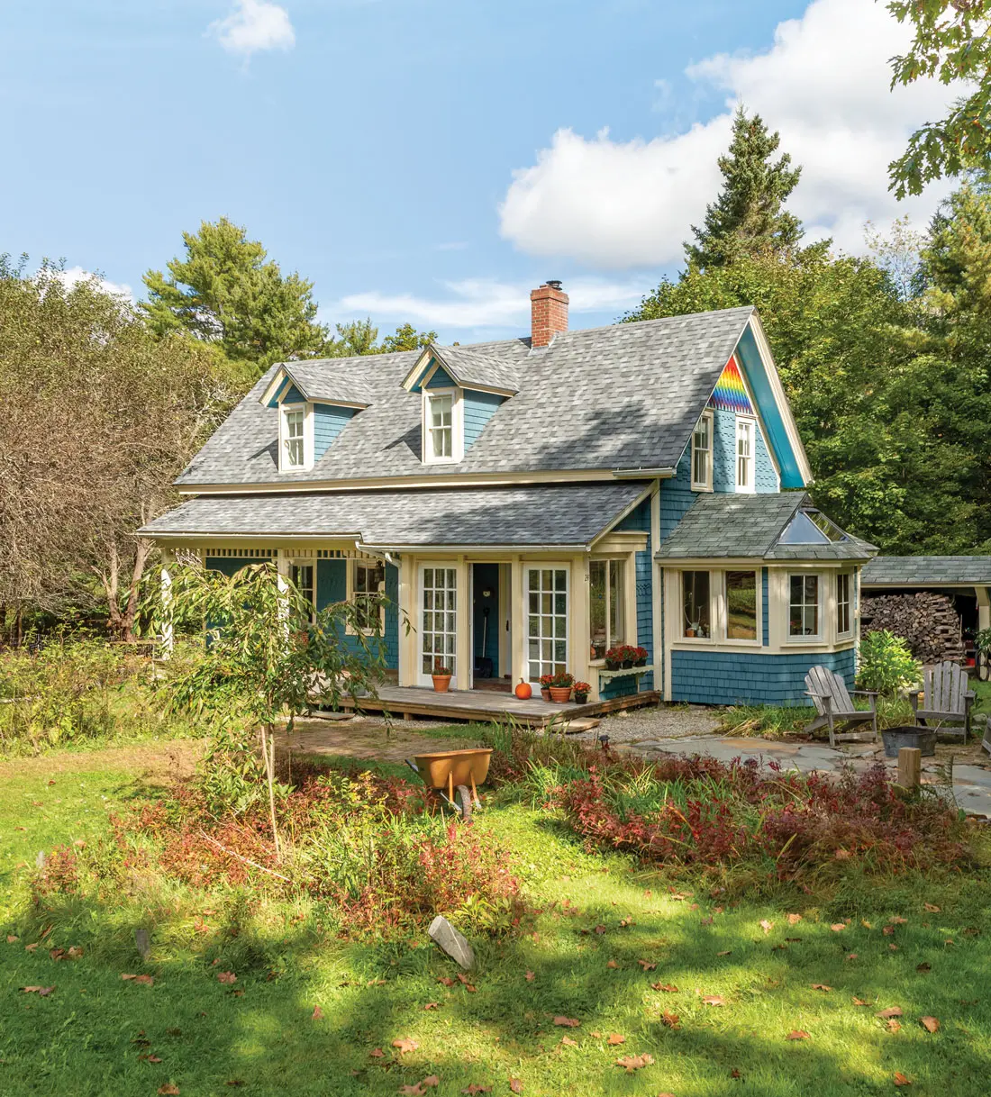 Built for 19th-century quarry workers, David DesFosses’s place and his neighbor’s formed one building; later, they were split apart and moved to new lots.