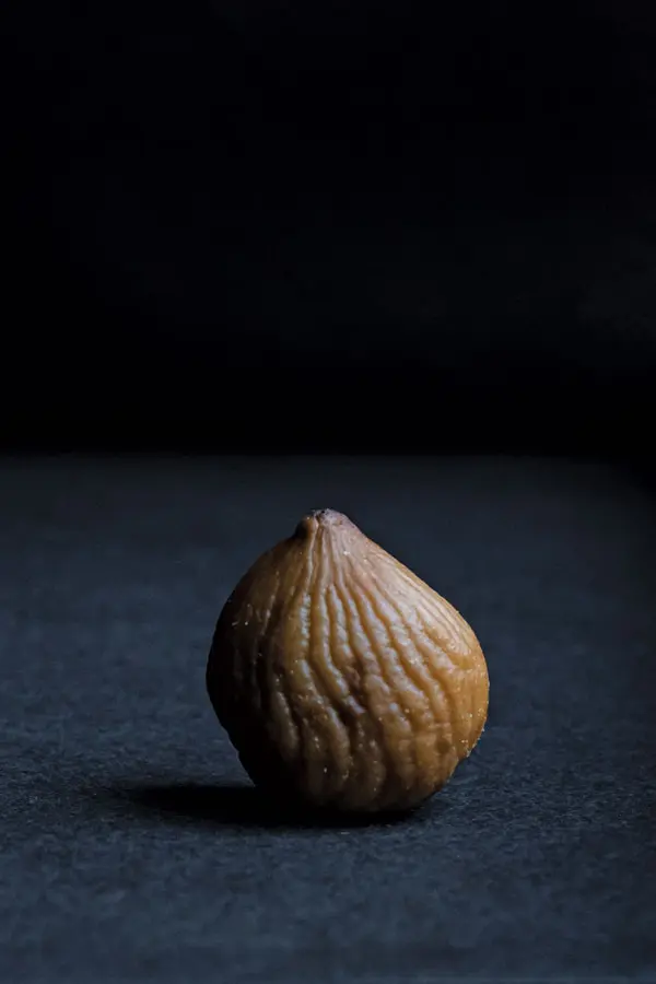 A roasted chestnut