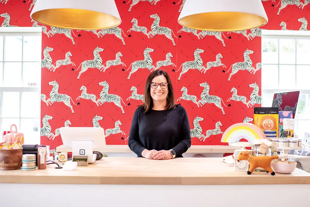 Meghan Palmer, owner of Palmer and Company in Freeport, Maine