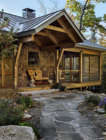Debbie Mann and Geoff Cummings 2,500-square-foot retreat on Stoneham's Horseshoe Pond
