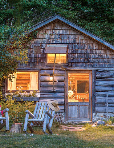 Newry, Maine, log cabin