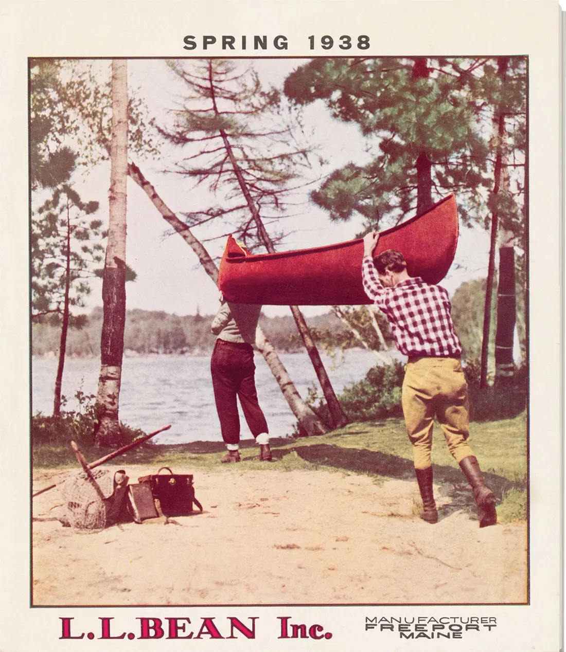 Spring 1938 cover of L.L. Bean catalog