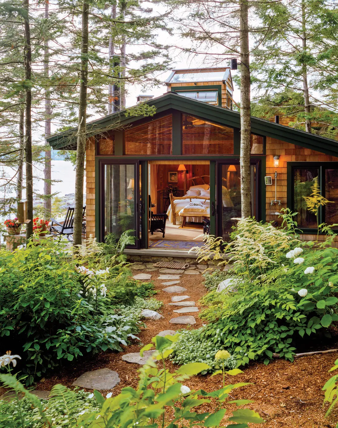 gabled cottage by Priestley and Associates Architecture in Sorrento Maine