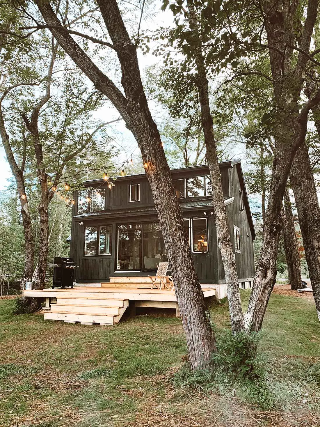 Courtney and Patrick Ryans' Greenwood camp exterior