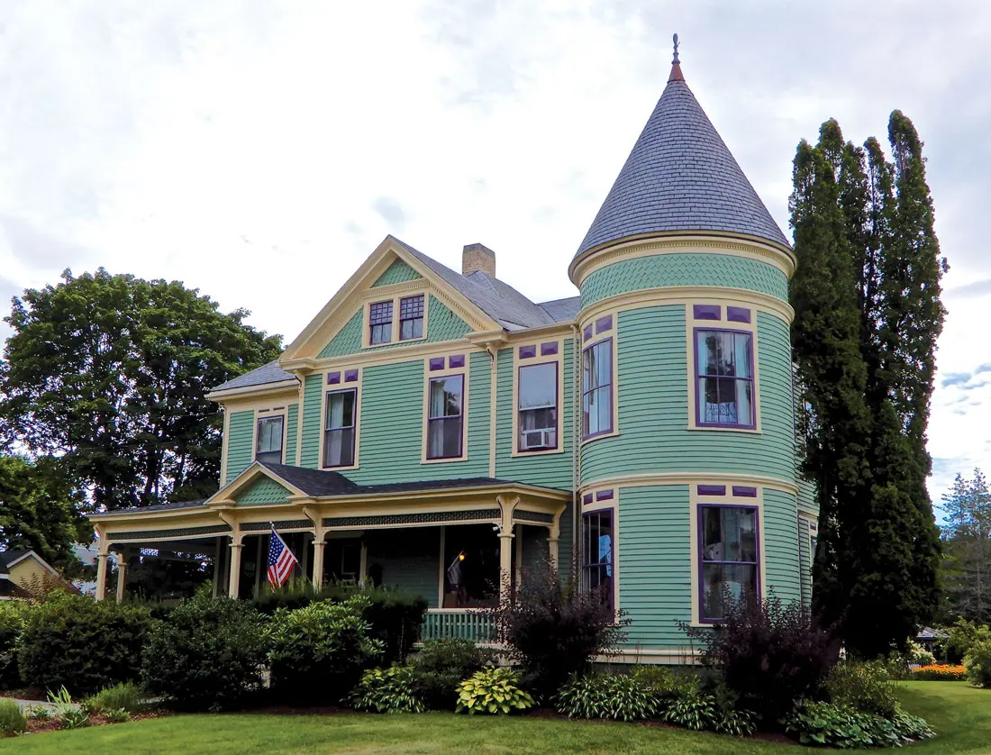 Congressman Charles Littlefield's turreted Queen Anne in Rockland Maine