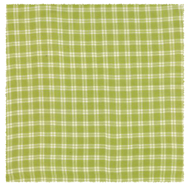 green plaid fabric