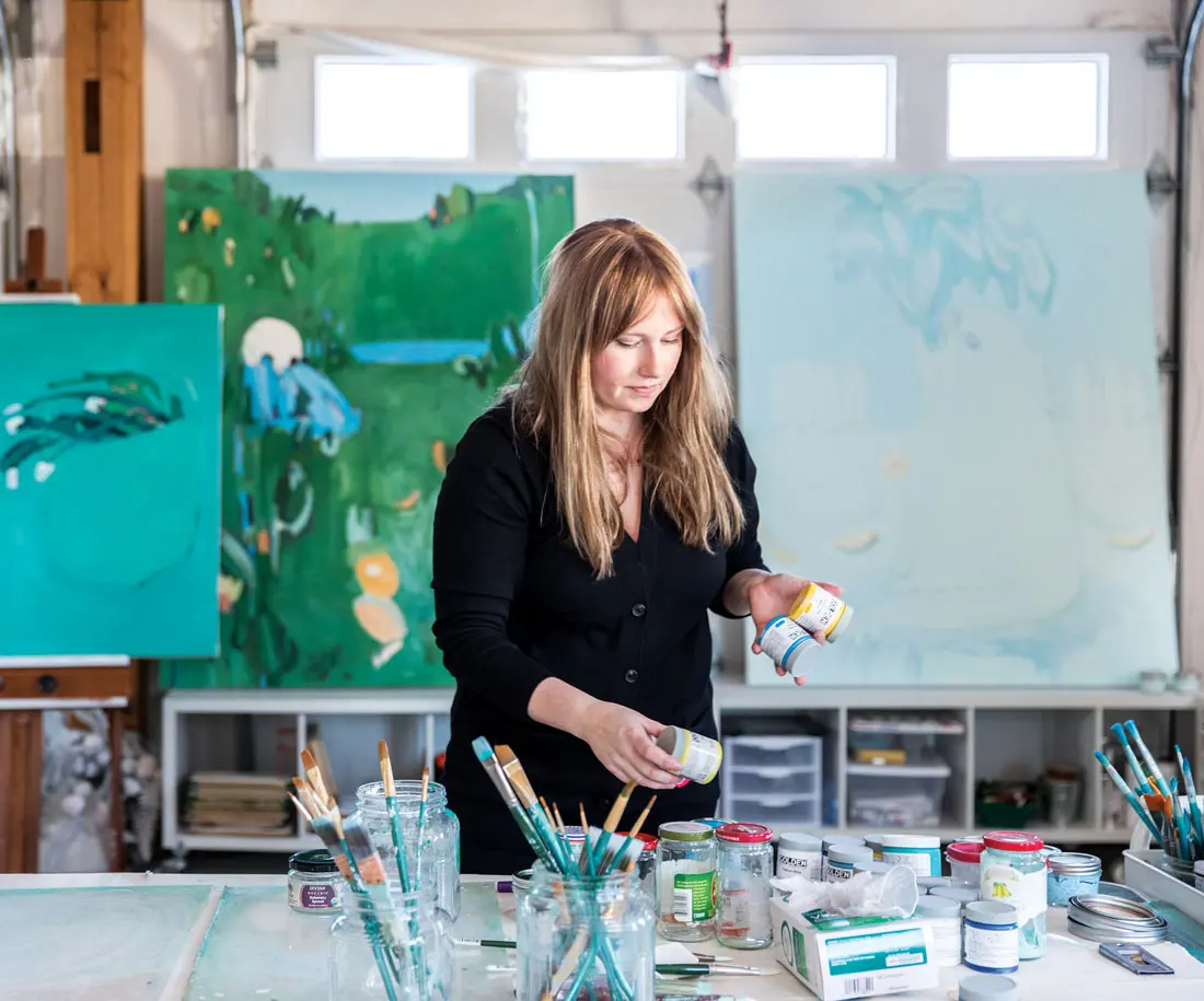 Hannah Secord Wade in her Woolwich studio