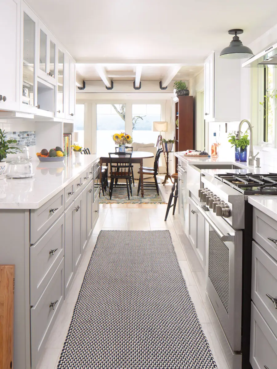 Rangeley Building & Remodeling updated the galley kitchen