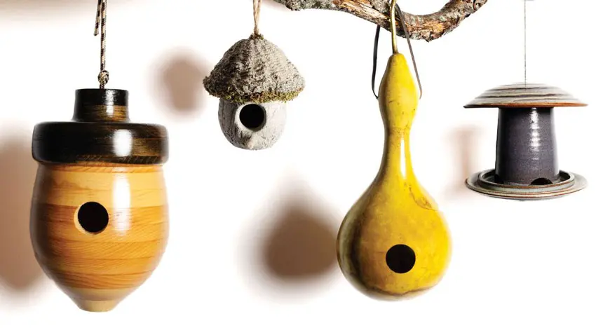 Maine-made bird feeders and birdhouses