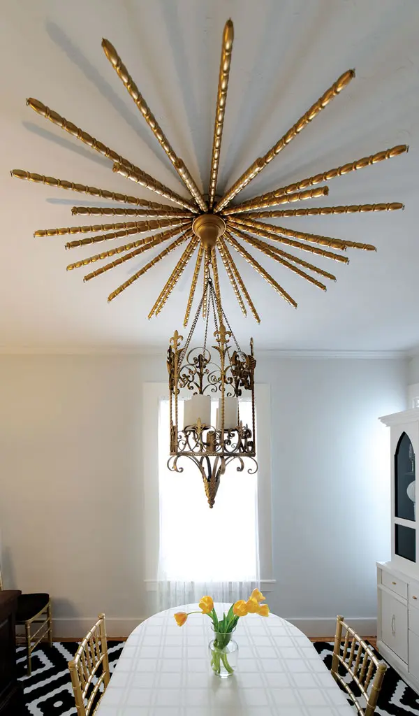 sunburst ceiling medallion by Jason K. Brown