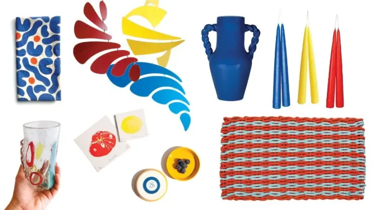 Maine-made products in primary colors