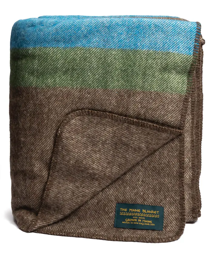 striped wool blanket