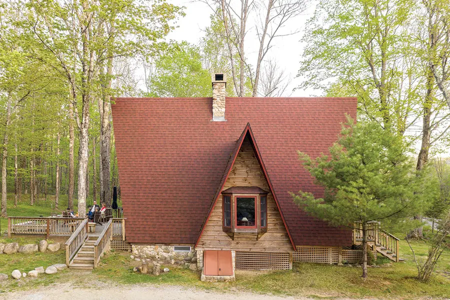Miroslav and Svetlana Ladan’s Newry A-frame