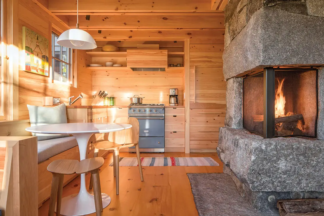 small kitchen in the guesthouse