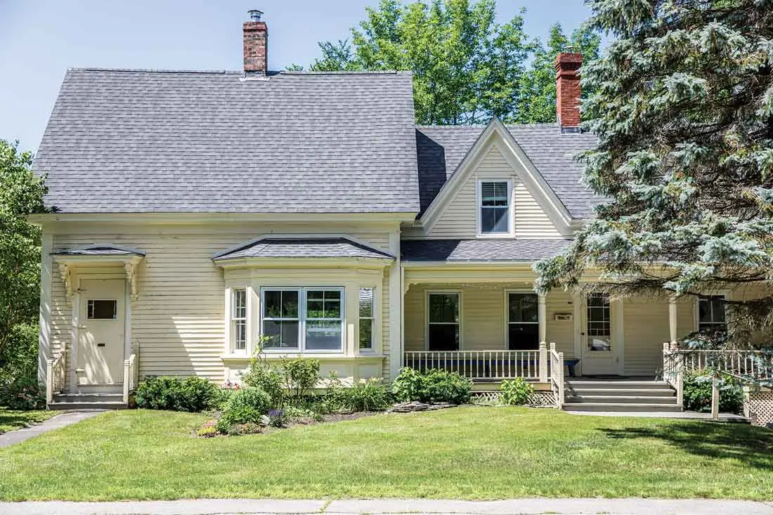 The 1850 farmhouse had been well-maintained and little- altered by the previous owners.