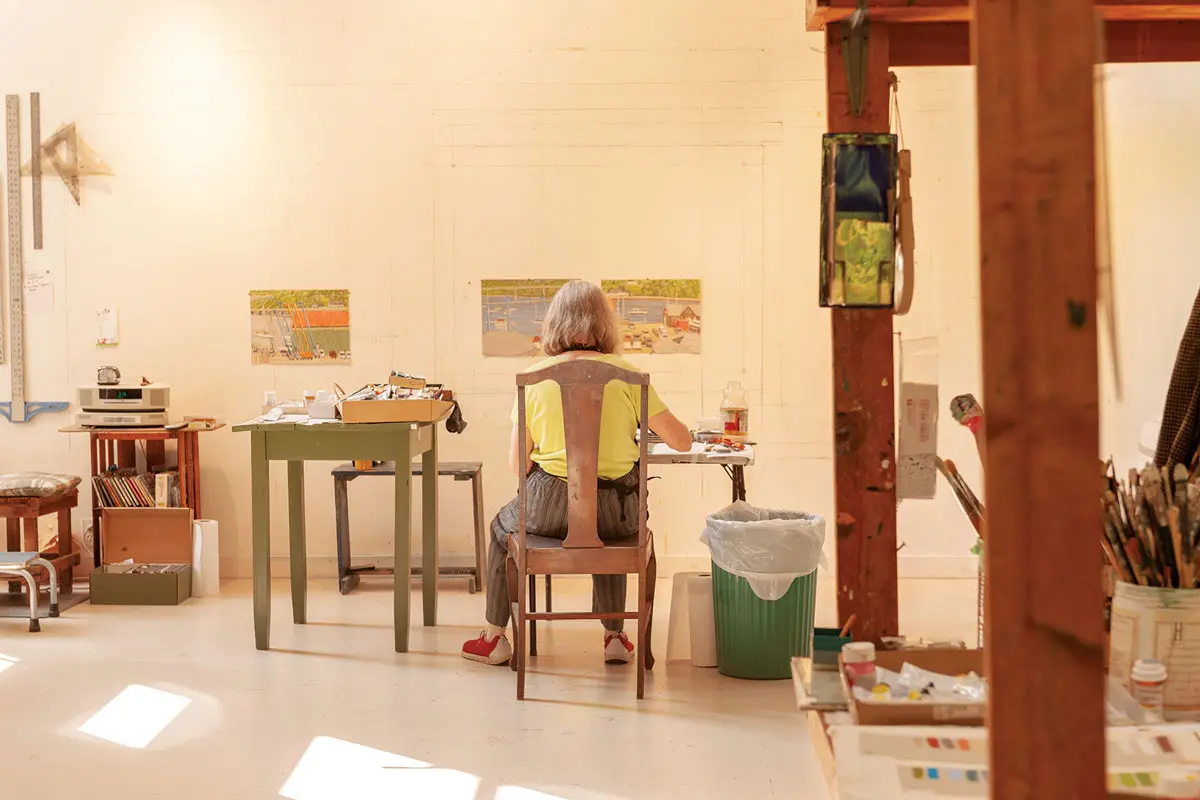 Studio, Yvonne Jacquette, Searsmont, 2018