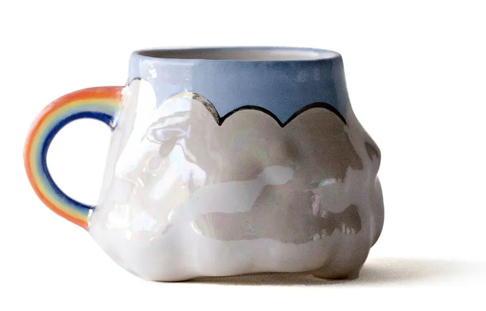 f_jug Bowdoinham artist Brooke Knippa’s Silver Lining rainbow mugs