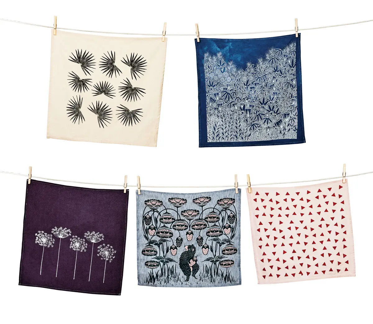 cloth napkins by local makers