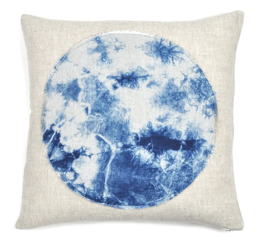 Gray Green Goods’ Shibori linen pillow cover