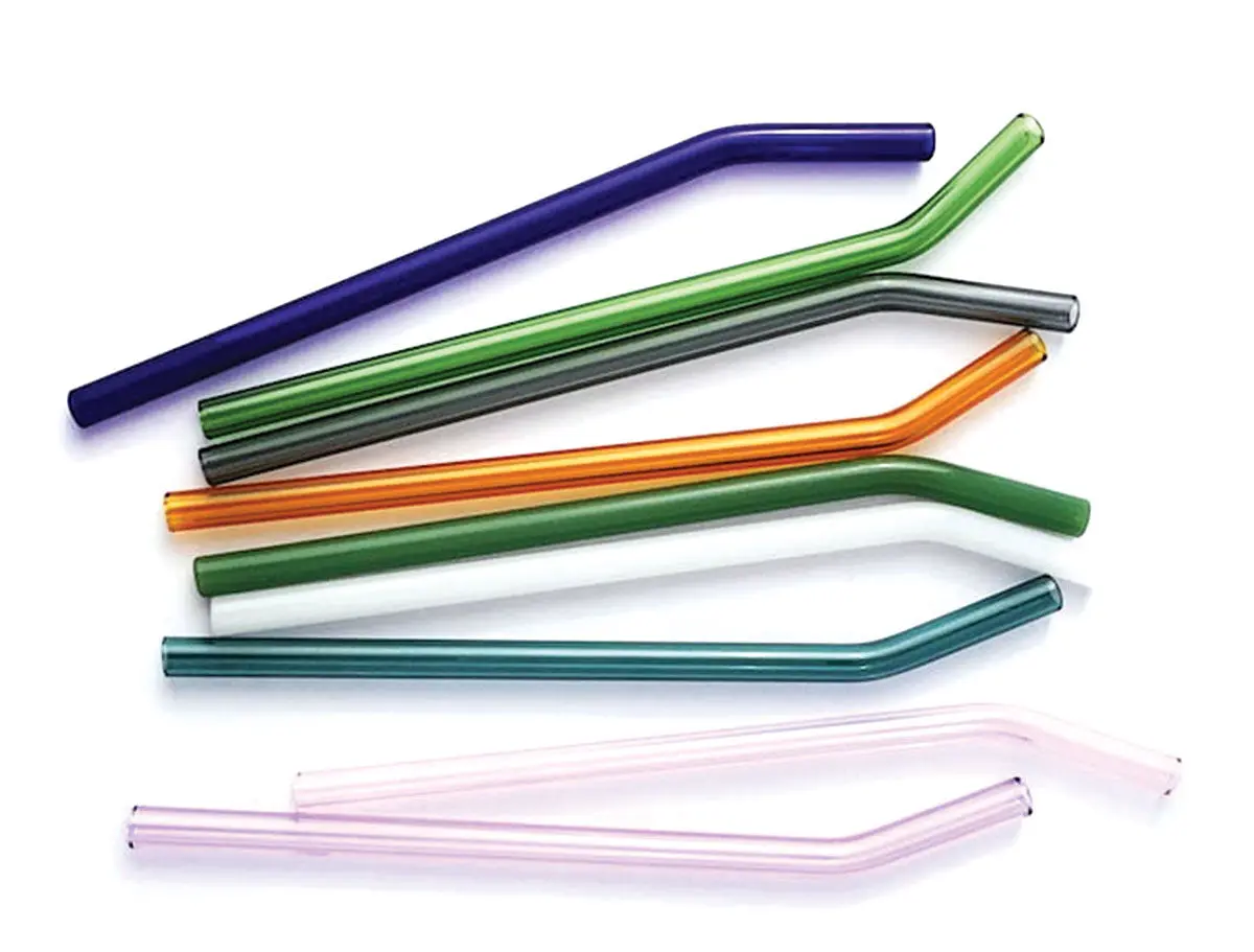 Strawesome’s colorful glass straws.