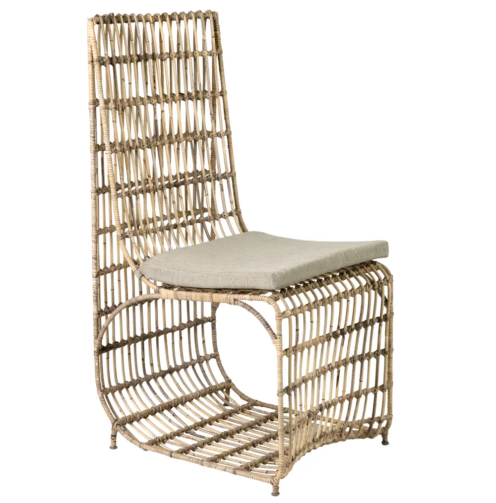 finds_chair rattan-wrapped iron Marvel dining chair
