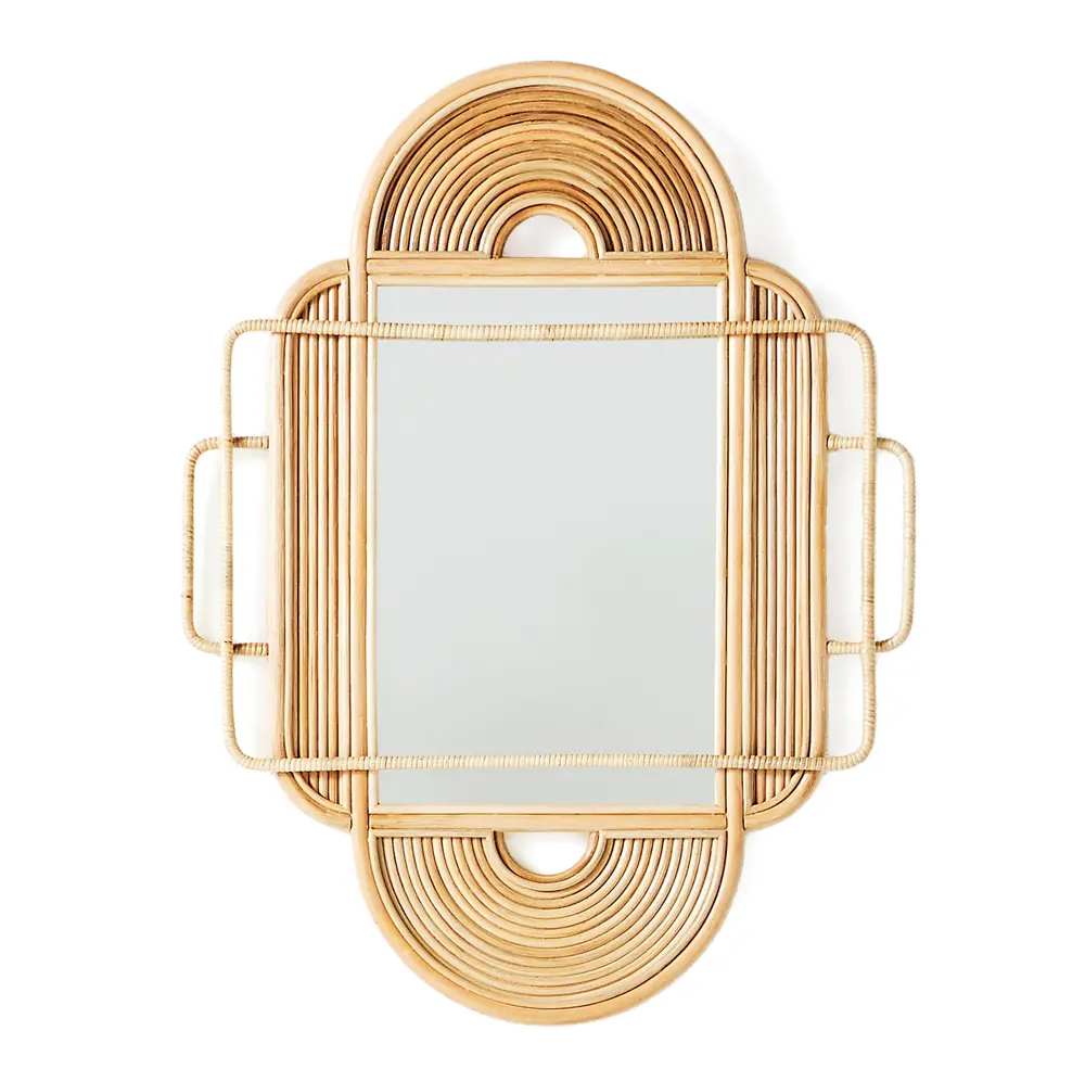 finds_mirror sculpted rattan mirror