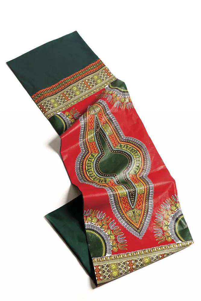 scarf made in colorful African Ankara fabric