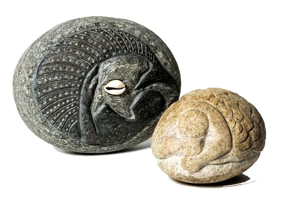 five_stones-2 sculptures by Daniel Minter