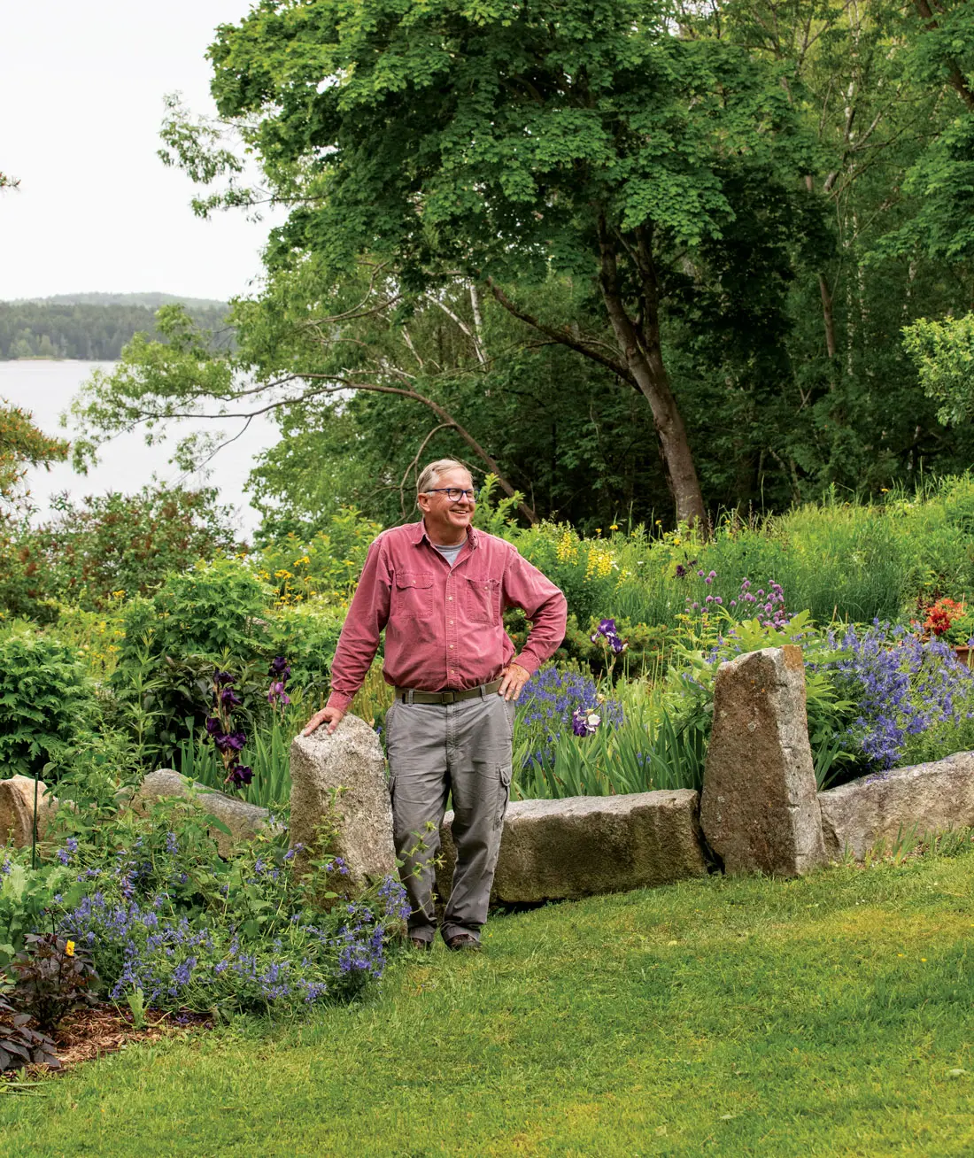 garden-1 Jeff in his Phippsburg garden