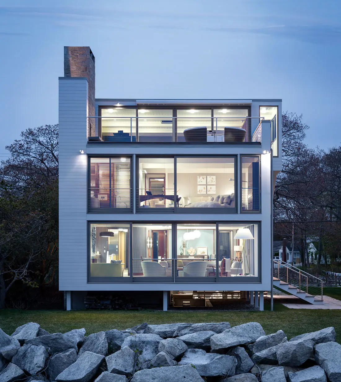 house-crush modern beach house in Maine