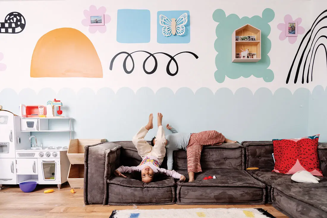 playroom mural by Ryan Adams and Rachel Gloria Adams