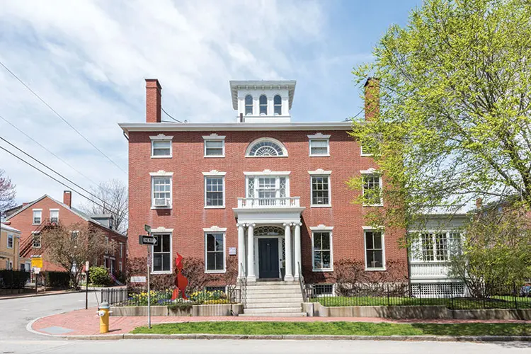 exterior of Blind Tiger, a new boutique hotel in Portland, Maine