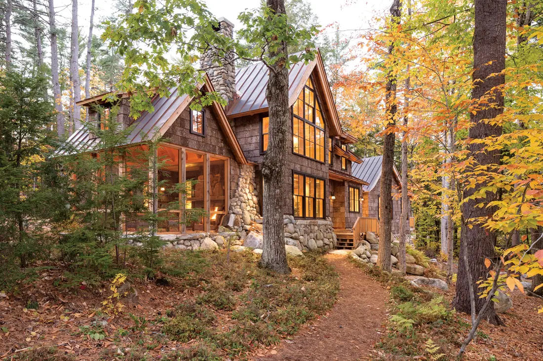 lakeside home tour Rome, Maine