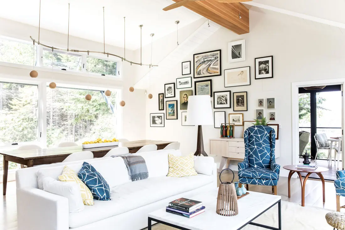 Small Point Phippsburg living room