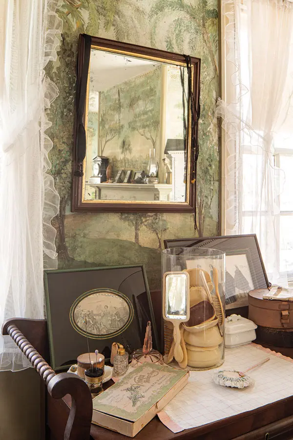 Preserving a 19th-Century Writer's Party Pad A Victorian-era dressing table is laden with Kate Douglas Wiggin’s toiletries.