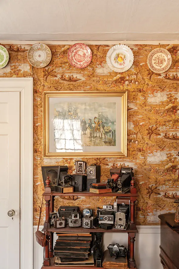 Preserving a 19th-Century Writer's Party Pad In the music room, Kate Douglas Wiggin’s camera collection mixes with devices owned by Carla Baade Turner and her father-in-law.
